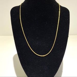 Italy 24K Gold Over 925 Sterling Silver Necklace